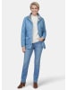 GOLDNER Wendejacke mit Rautenstepp in rauchblau / gemustert