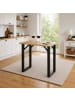 VCM  Holz Bartisch Stehtisch Tisch Tresen Xona 80x80 cm in Schwarz / Sonoma-Eiche
