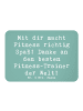 Mr. & Mrs. Panda Fridge Magnet Spruch Fitness-Trainer Dank mit S... in Meeresbrise