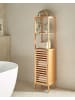 Beliani Badezimmerregal OWASSO in Braun - (W) 32 x (H) 145 x (L) 30 cm