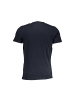 cavalli CLASS Blaues Baumwoll-T-Shirt