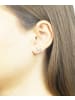 Vanlere Ohrringe aus 375 Gelbgold mit Zirkonia Herz-Design