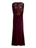 Vera Mont Abendkleid mit Spitze in Strong Aubergine