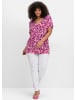sheego by Joe Browns T-Shirt in pink-gemustert