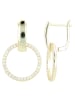 Adeliás Damen Anhänger aus 925 Silber mit Zirkonia in gold