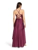 Vera Mont Abendkleid mit Volant in Prune Wine
