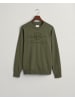 Gant Tonal Shield Rundhals-Sweatshirt in Grün