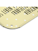 Mr. & Mrs. Panda Blechschild Wombat mit Spruch in Gelb Pastell