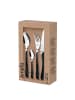 Amefa 24-tlg. Besteckset ECLAT NATURE in schwarz