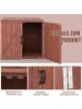 COSTWAY Gartenschrank Tannenholz 77 x 56 x 72 cm in Braun