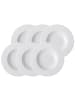 Villeroy & Boch 6er Set Suppenteller Cellini ø 24 cm weiß in weiß