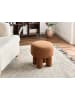Beliani Hocker CANBY in Orange - (W) 43 x (H) 38 x (L) 43 cm