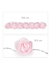 relaxdays 10x Rosenlichterkette in Rosa - (L)3,3 m