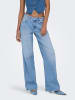ONLY Jeans mit weitem Bein in Light Blue Denim
