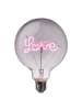 Butlers Butlers LED-Glühlampe BRIGHT LIGHT LOVE in Pink