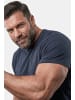 Men Plus Kurzarm T-Shirt in navy blau