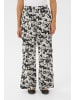 Kaffe Hose BPliah Regular fit in Black/Turtledove Flower Print