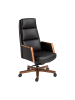 Angel Cerdá Büro-Drehstuhl 4214 in Walnuss / Schwarz – (B)68 x (H)70 x (T)120 cm
