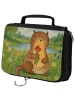 Mr. & Mrs. Panda Kosmetiktasche Otter Blumenstrauß Design ohne S... in Weiß