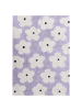 Beliani Kurzflor MOKHVA in Violett/Weiß - (W) 140 x (L) 200 cm
