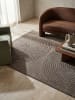 KADIMA DESIGN Teppich Kurzflor Geometrisch pflegeleicht Wohnzimmer Schlafzimmer Flur in Braun