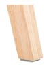 KADIMA DESIGN Barhocker Holz Mikrofaser 75cm Sitzhöhe | Beige Braun in Braun-Beige