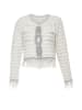 NALLY Damen Strickjacke in Weiss