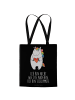 Mr. & Mrs. Panda Shopper Bag Einhorn Herz mit Spruch in Schwarz