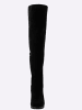 sheego Overkneestiefel in schwarz
