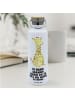 Mr. & Mrs. Panda Wasserflasche Giraffe Zufrieden mit Spruch in Weiß