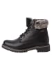 Tamaris Stiefelette in BLACK LEA/FUR