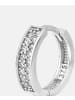 Diamant L'éternel Creolen aus 375 Weißgold mit Zirkonia