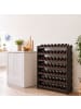 relaxdays Weinregal in Braun - (B)85 x (H)94 x (T)25,5 cm