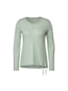 Cecil Langarmshirt in clear sage green melange