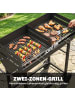 Outsunny Holzkohlegrill,103L x 46,5B x 100H cm,Schwarz