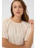SAINT TROPEZ Kurzarm-Bluse RafaelleSZ Lockere Passform in Pearled Ivory