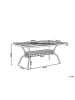 Beliani Gartentisch LIZZANO in Braun/Orange - (W) 102 x (H) 72 x (L) 165 cm
