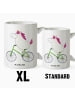 Mr. & Mrs. Panda Teetasse Einhorn Radfahrer ohne Spruch in Weiß