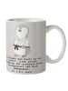 Mr. & Mrs. Panda Tasse Karate Trainerin mit Spruch in Grau Pastell