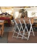 relaxdays Sägebock in Silber - (B)83 x (H)82 x (T)80 cm