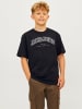 JACK & JONES Junior T-Shirt  JJECALEB VARSITY TEE SS O-NECK in black
