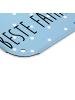Mr. & Mrs. Panda Blechschild Koala Familie zwei mit Spruch in Blau Pastell
