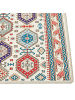 Beliani Kurzflor HACILAR in Bunt/Rot/Beige - (W) 80 x (L) 240 cm