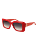Bulget Damen Sonnenbrillen Quadrat Rot