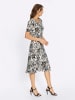 WITT WEIDEN Jersey-Kleid in ecru-schwarz-bedruckt