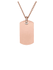 PURELEI Kette Plate 55 cm in Rosegold