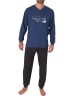 NORMANN Pyjama langeSchlafanzug - 74968 in marine