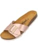 palado Pantoletten in rosa metallic/gold