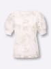 creation L Kurzarmshirt in ecru-gemustert