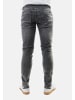 Jaylvis Jeans Schlanke Passform 5-Pocket Design in Grau